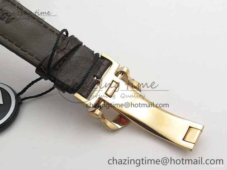 MIROTIME 0102 Efficient Portofino Chrono RG ZF 1:1 Best Edition White Dial on Brown Leather Strap A 7151